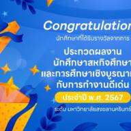 รางวัลผลงาน CWIE ดีเด่นระดับชาติ ประจำปี พ.ศ. 2567  (CWIE CONTEST 2024)